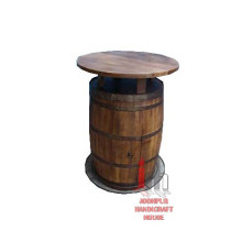 Round Barrel Bar Table